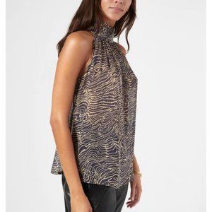 Joie Erola Silk Halter Top Print Flowy Size S EUC